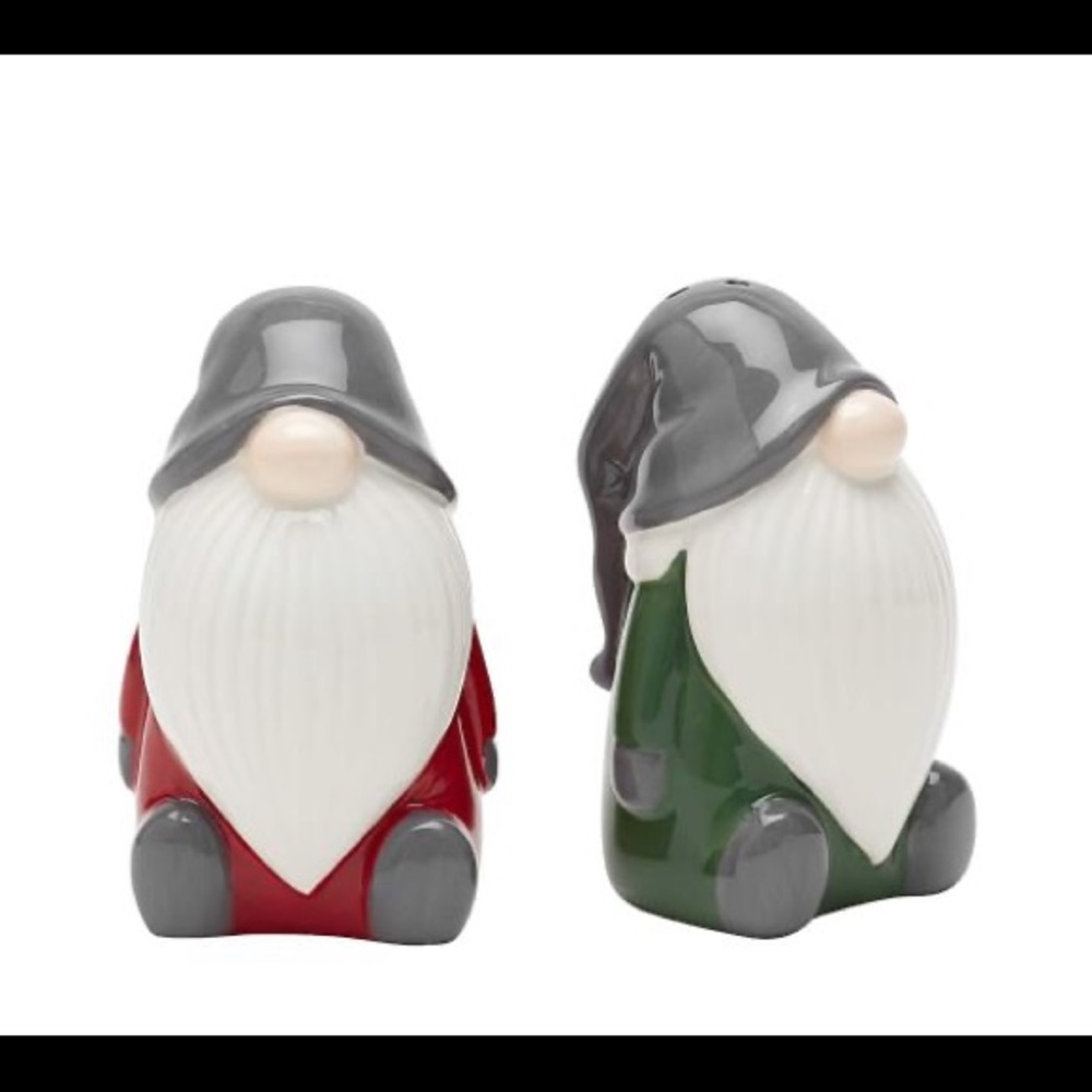 Pottery Barn Holiday Season Gnome Salt & Pepper Shakers